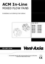 Vent-Axia ACM100 B Installation And Wiring Instructions preview