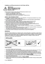 Предварительный просмотр 2 страницы Vent-Axia Eclipse 100X 427310 Installation And Wiring Instructions