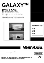 Vent-Axia GALAXY GBD Series Installation And Wiring Instructions preview