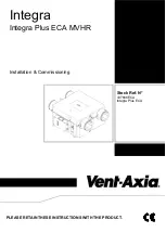 Preview for 1 page of Vent-Axia Integra Plus EC Installation & Commissioning