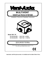 Vent-Axia MV250H(RF) Operating Instructions Manual preview