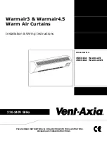 Предварительный просмотр 1 страницы Vent-Axia Warmair4.5 Installation/Wiring Instructions