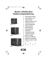 Venta Luftwäscher LW 14 Instructions For Use Manual preview