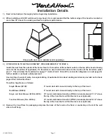 Preview for 4 page of VentAHood JCH/B1 Series Installation Instructions Manual