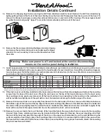 Preview for 6 page of VentAHood JCH/B1 Series Installation Instructions Manual