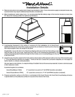 Preview for 3 page of VentAHood JCIH/B1 Island Installation Instructions Manual