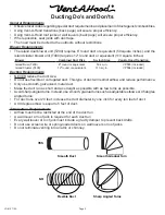 Предварительный просмотр 2 страницы VentAHood JDIH ISLAND Installation Instructions Manual