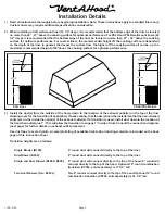 Preview for 3 page of VentAHood VP526 Installation Instructions Manual