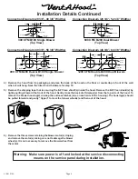 Preview for 4 page of VentAHood VP526 Installation Instructions Manual