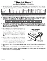 Preview for 5 page of VentAHood VP526 Installation Instructions Manual