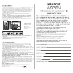 Preview for 2 page of Ventair Manrose ASPEN MRM4HWH Manual