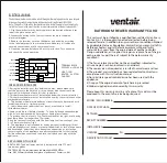 Preview for 2 page of Ventair MYKA 4 Important Installation Instructions