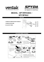 Ventair SPYDA SPYRFR5056 Quick Start Manual предпросмотр