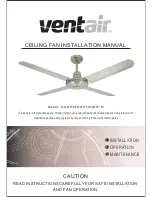 Ventair Z483EXTSS Installation Manual preview