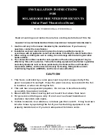 Preview for 1 page of Ventamatic VX1000SOLDOM Series Installation Instructions