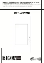 Preview for 1 page of Vente Unique BEF-40WMC Owner'S Manual