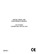 VentilClima Air Hygienic Series Installation, Use And Maintenance Manual preview