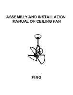 Preview for 1 page of Vento FINO Assembly And Installation Manual