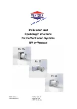 Preview for 1 page of VENTOXX RV 25 Installation And Operating Instructions Manual