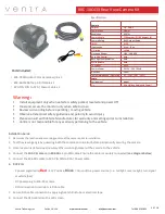 Preview for 1 page of VENTRA RVC -1XC433 Quick Start Manual