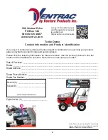 Preview for 2 page of Ventrac 4500Y Operator'S Manual