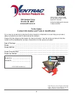 Preview for 2 page of Ventrac ES220 Operator'S Manual & Parts Drawings