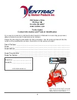 Предварительный просмотр 2 страницы Ventrac KA160 Operator'S Manual & Parts Drawings