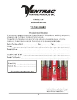 Preview for 2 page of Ventrac KV550 V-BLADE Owner/Operator'S Manual & Parts List