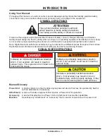 Preview for 7 page of Ventrac KW450 Operator'S Manual & Parts Drawings