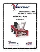 Preview for 1 page of Ventrac LX420 Owner'S/Operator'S Manual