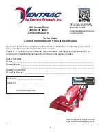 Preview for 2 page of Ventrac NE380 Operator'S Manual & Parts Drawings