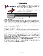 Preview for 5 page of Ventrac Terra Rake KR502 Operator'S Manual & Parts Drawings