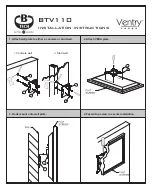 Предварительный просмотр 3 страницы Ventry BTV110 Installation Manual & Parts List