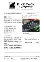 Предварительный просмотр 1 страницы Ventura Bike-Pack System SR18B Instructions And Warranty