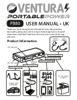 Предварительный просмотр 2 страницы Ventura PB80 User Manual