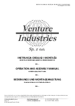 Venture Industries ABF Operation And Assembly Manual preview