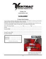 Preview for 2 page of Venture Products Ventrac KP540 Owner/Operator'S Manual & Parts List