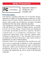 Preview for 2 page of Venturer CT9773W23 User Manual