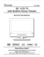 Preview for 1 page of Venturer PLT37260 Instruction Manual