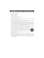 Предварительный просмотр 3 страницы Venturer PLV16198 Owner'S Manual