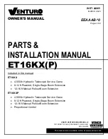 Предварительный просмотр 1 страницы Venturo CE1500 Owner'S Manual