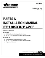 Предварительный просмотр 1 страницы Venturo ET18K P-20 Series Owner'S Manual