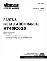 Venturo HT45KX-25 Owner'S Manual предпросмотр