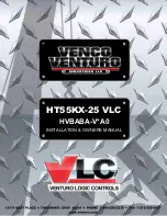 Venturo HT55KX-25 VLC Installation & Owner'S Manual предпросмотр