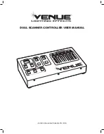 Preview for 1 page of Venue DUAL SCANNER CONTROLLER User Manual