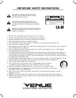 Preview for 4 page of Venue DUAL SCANNER CONTROLLER User Manual