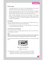 Preview for 11 page of Venus Domestic VDH 100 User Manual