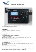 Preview for 1 page of Venus SW-3B Quick Start Manual