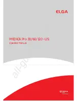 Предварительный просмотр 1 страницы Veolia ELGA MEDICA Pro 120 Operator'S Manual