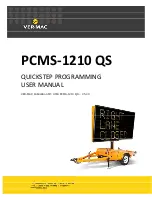 VER-MAC PCMS-1210 QS User Manual preview